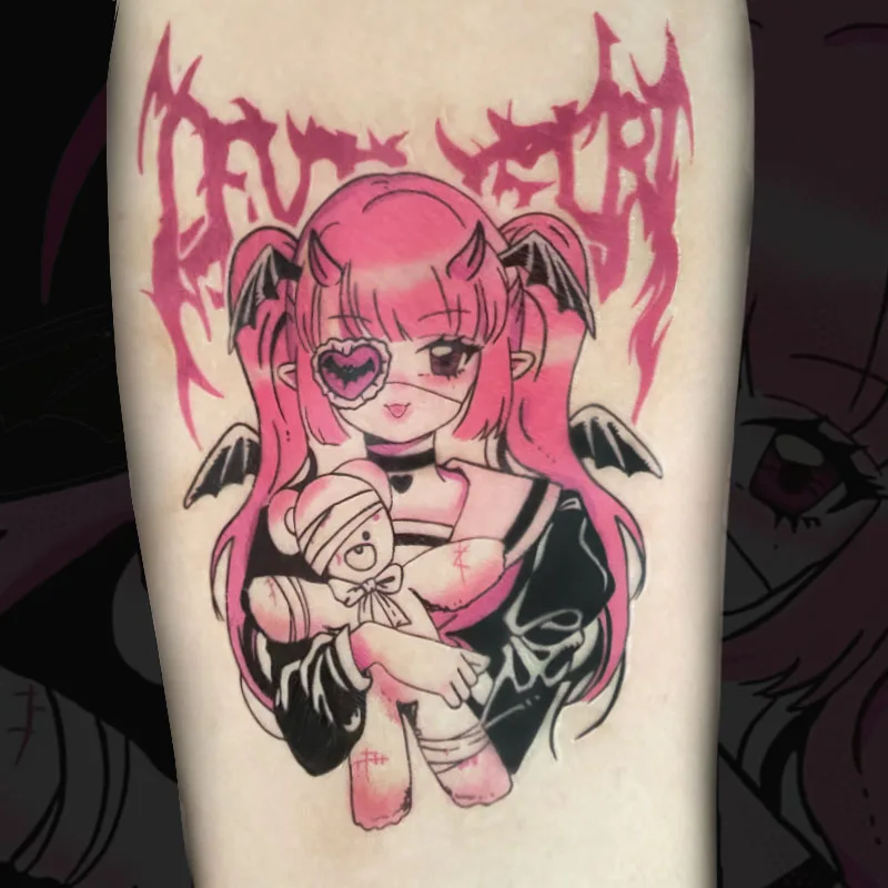 Аниме поддельная Татуировка наклейка водостойкая Временная Сейлор Мун Русалка