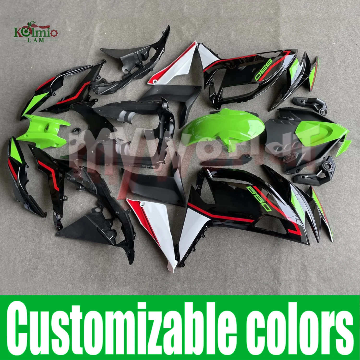 

Подходит для Kawasaki NINJA 650 ER-6F EX650 2020-2205, комплект аксессуаров для мотоциклов, комплект обтекателей NINJA650 ER6F 2021 20 21 22 23