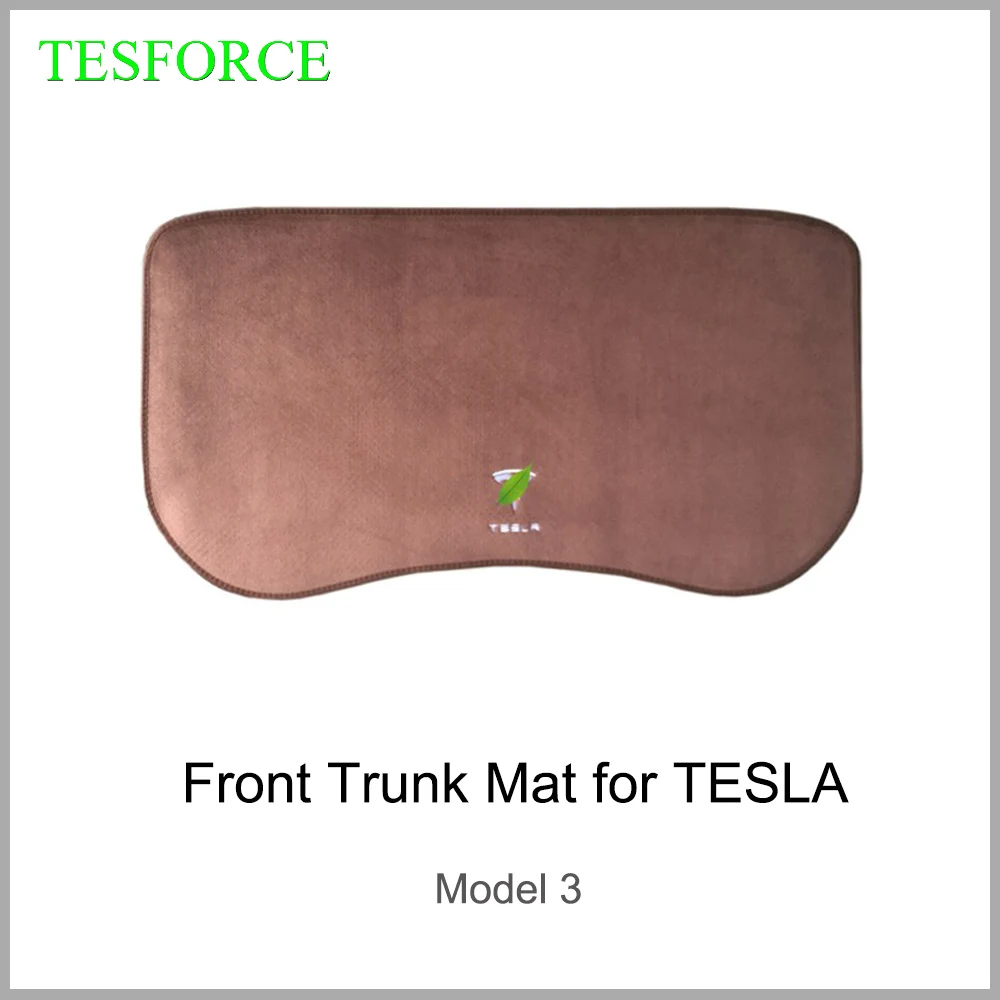 

For Tesla Model 3 2017-2022 Front Trunk Storage Mat Flannel Cargo Tray Model3 2021 Trunk Waterproof Non-slip Pads Accessories