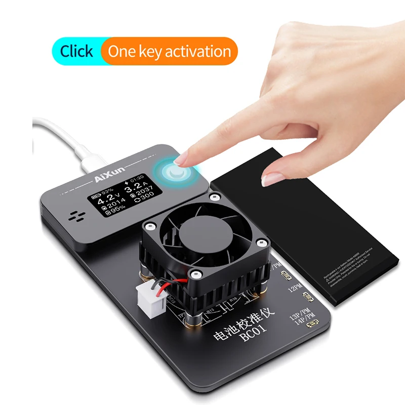 AiXun BC01 BC02 Калибратор аккумулятора для iPhone 11 12 13 14 Pro Max Серия Аккумулятор Тест