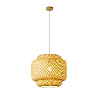 pendant light hand make bamboo hanging lamps for dining room living room decor restaurant loft luminaire hang lamp