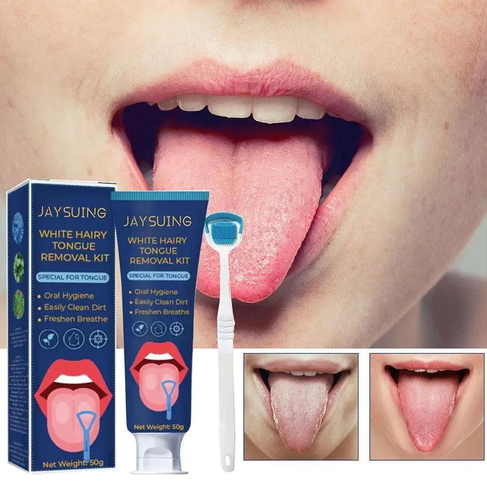 

Гель для очистки языка с кисточкой Tounge Crapper, очищающий уход, гель для языка, покрытие с запахом, удаление орального дыхания, щетка для полости рта Fres D1P2