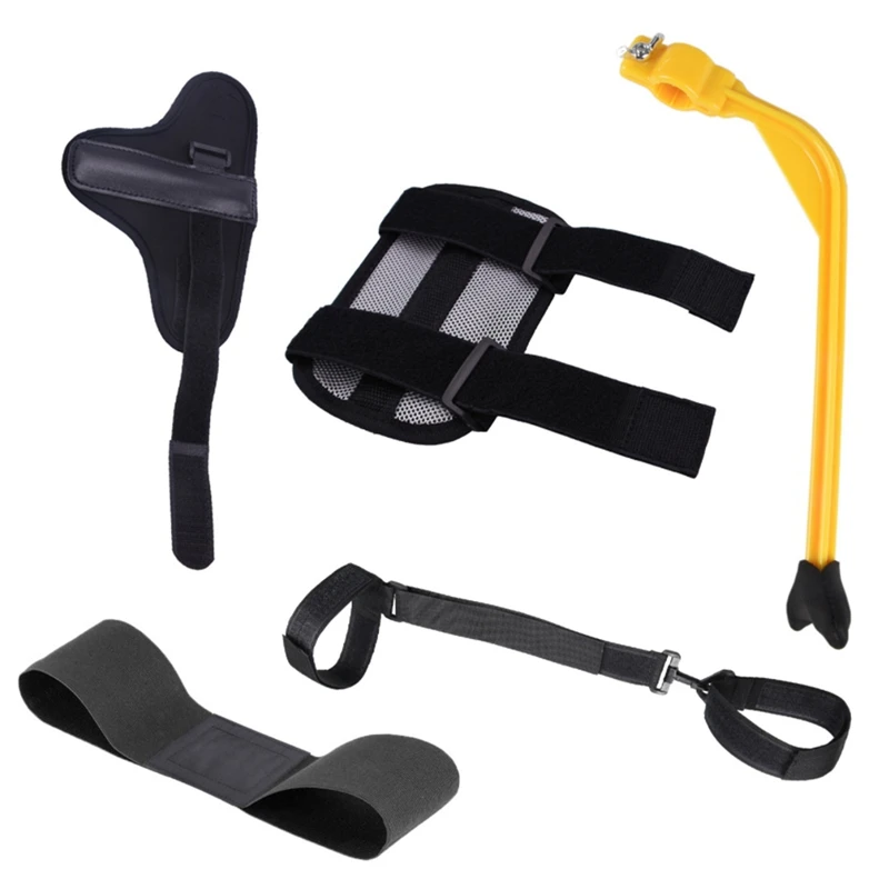 

5Pcs Golf Swing Training Kit Golf Swing Training Aids Combo- Arm Band, Elbow Correction Golf Swing Training Aids