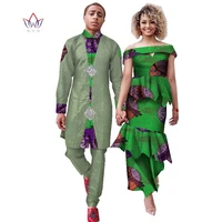 2022 new matching couple clothes women skirt set and men pant set 2 sets couple outfits african couple clothes for lovers wyq701