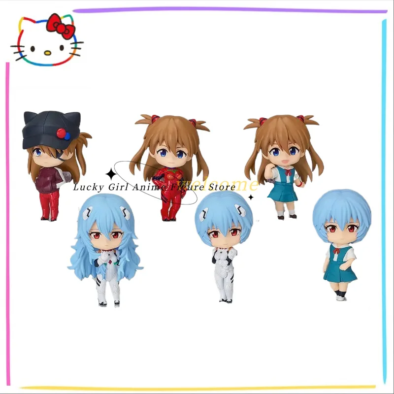 Фото В наличии Оригинальная фигурка GSC Nendoron REI AYANAMI Soryu Asuka Langley 7 см, анимационная мультяшная фигурка, новинка 2026 года №2