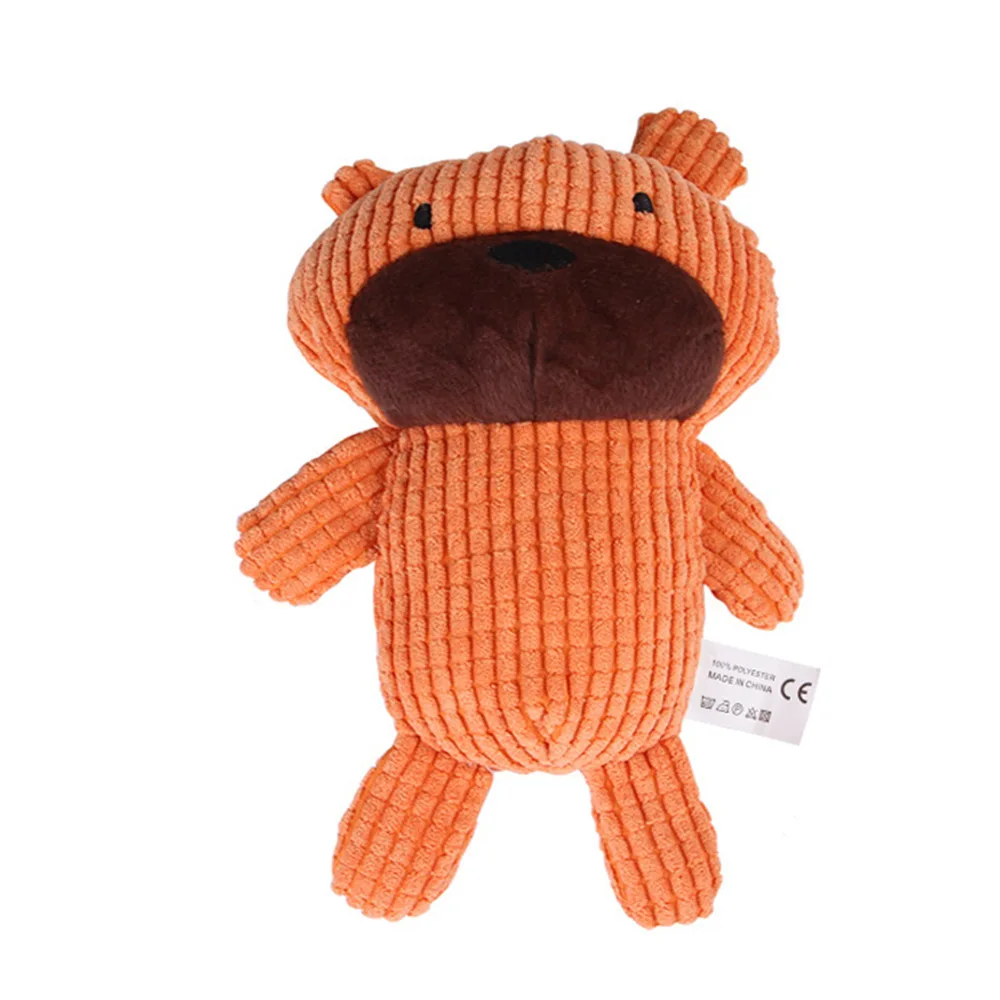 Плюшевая мультяшная игрушка для щенка жевательная собак писк игрушки маленьких