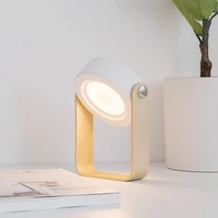 new foldable touch dimmable reading led night light portable lantern lamp usb rechargeable for children kid gift bedside bedroom