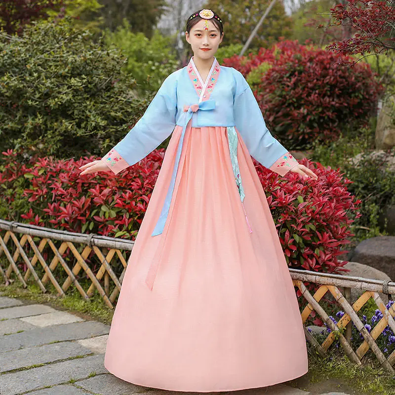 

Embroidered Hanbok Lady Adult Korean Costume Dachangjin National Dance Performance Costume Traditional Korean Palace Costume