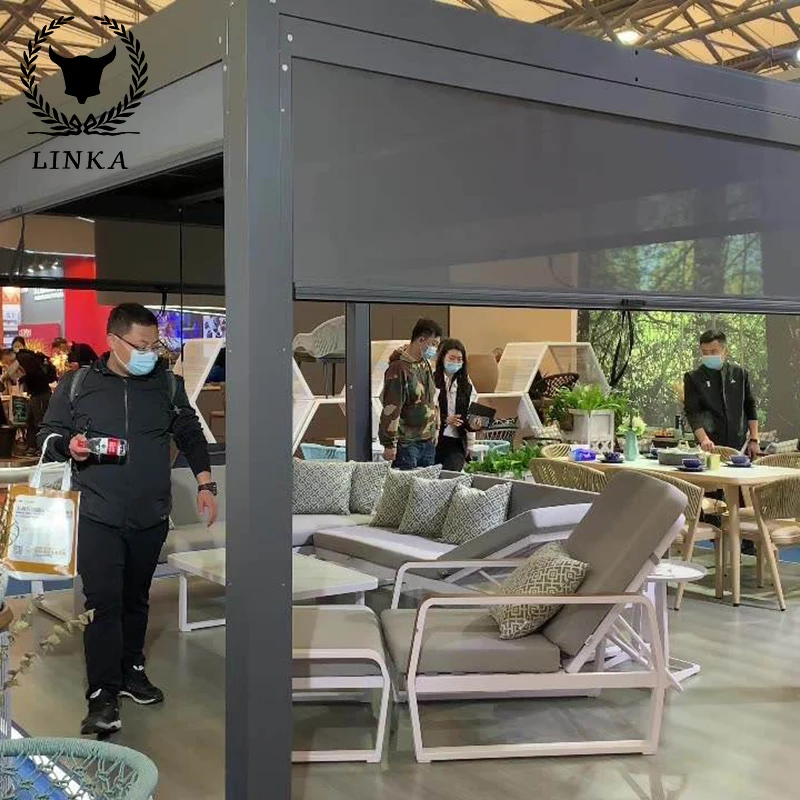 

Factory Wholesale Outdoor Aluminum Pergola Garden Metal