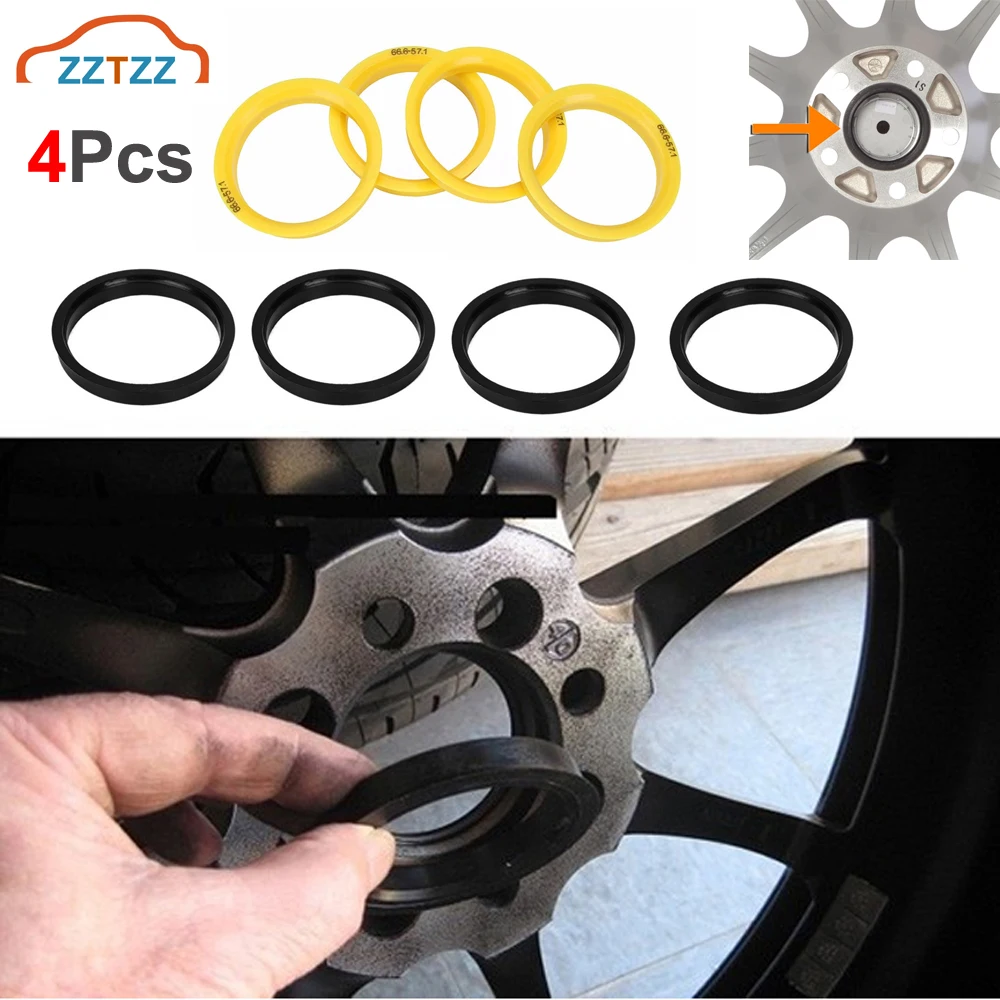 

4Pcs/Set Car Accessories Plastic Wheel Hub Centric Ring 73.1 to 67.1 Wheel Hub Ring OD = 73.1mm ID = 67.1mm Wheel Center Ring