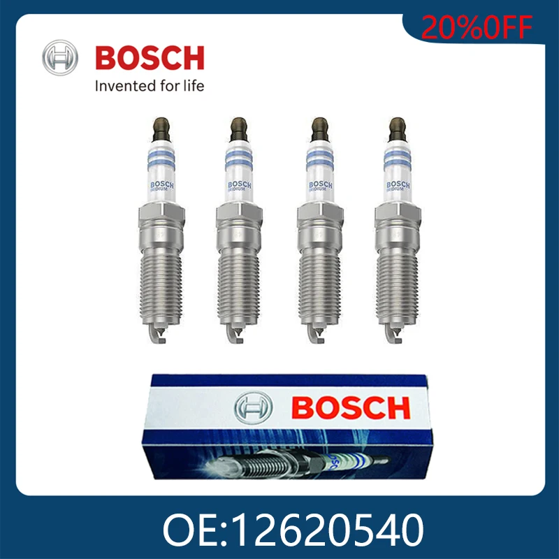 

BOSCH Genuine 4pcs 0242230508 Iridium Spark Plugs 12620540 For Buick LaCrosse Regal Cadillac Seville Captiva Sport Ignition Plug