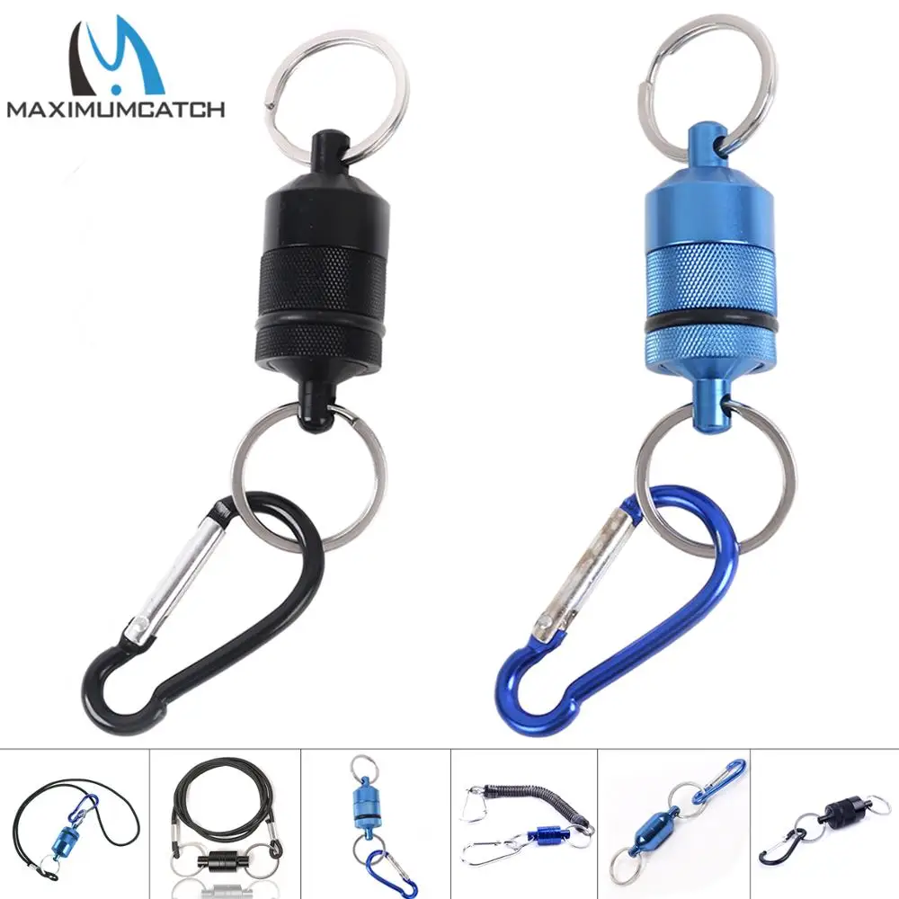 

Maximumcatch DE099 Fly Fishing Magnetic Net Release & Catch Net Holder 4kg with Strong Cord Fishing Accessory