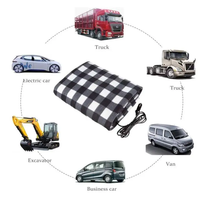 

100cm * 60cm new 12V car electric blanket grid energy-saving warm autumn and winter car electric blanket car