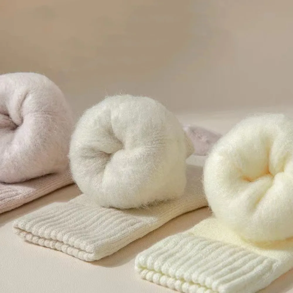 1 пара мягких плюшевых волосатых женских носков сохраняющие тепло толстые носки