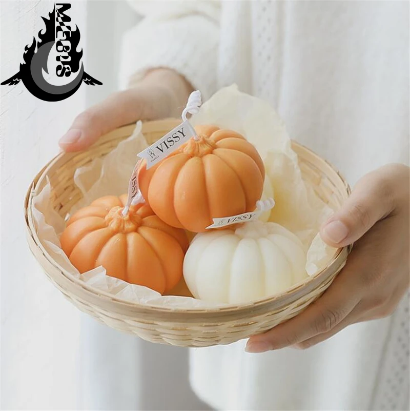 

Handmade Scented Candles Creative Pumpkin Candles Home Decoration Ornaments Photo Props Aromatherapy Incense Candle Gift Box