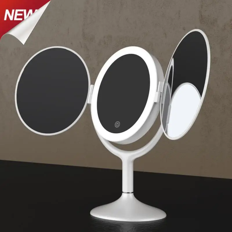 

Makeup Vanity Mirror With LED Rotatable Mirror Cosmetic Mirrors Light Magnification LED Make Up Mirrors Grossissant TSLM1