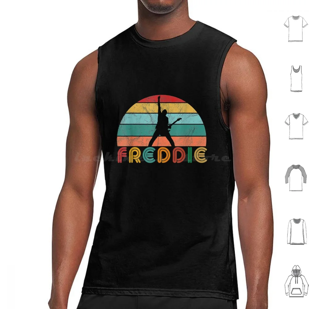 

Freddie Vintage Music Mens Womens Tank Tops Vest Sleeveless Xmas Him Idea Daughter To I Mama This Proud He Thankgving Law