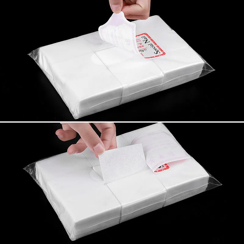 

400/600Pcs Nail Cotton Pads Manicure Pedicure Gel Tools Lint-Free Wipes Napkins Nail Polish Remover Gel Nail Wipes