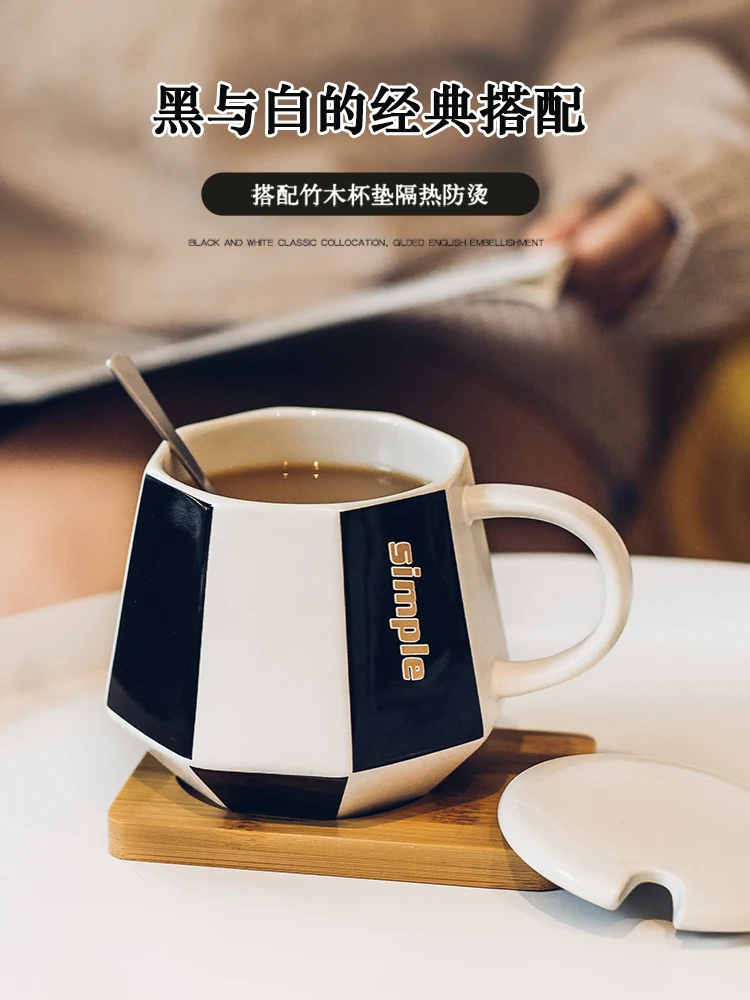 

Fashion Charm Coffee Brief Mug Custom Couple Gift Travel Reusable with Lid Tazas Desayuno Originales Reusable Cup BD50MS