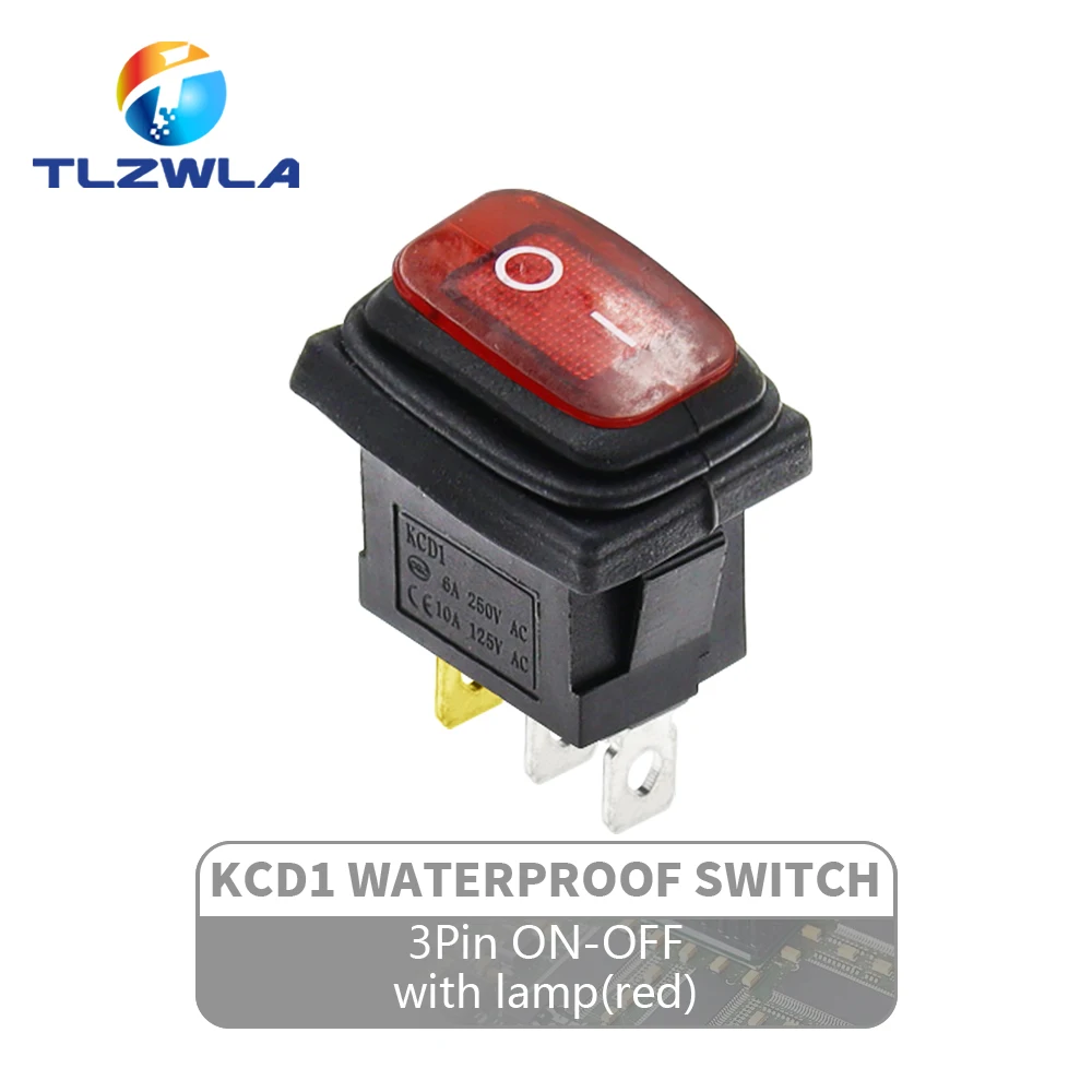 

Водонепроницаемый клавишный переключатель TLZWLA, 15х21 мм, 2/3 контакта