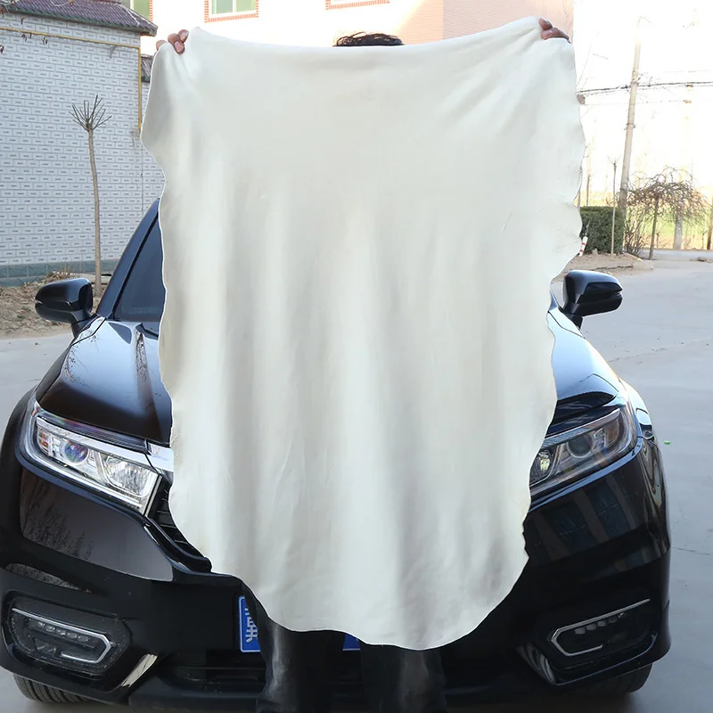 

No Shedding Thickening Chamois Towel Car Wash Cloth Genuine Leather Glasses Cloth Car Detailing Tools Limpieza Coche Automobile