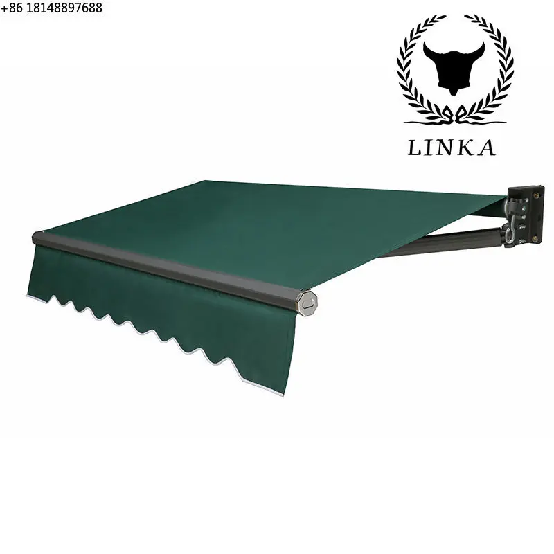 

Outdoor balcony retractable electric sunshade folding retractable sunshade courtyard terrace eaves rain canopy