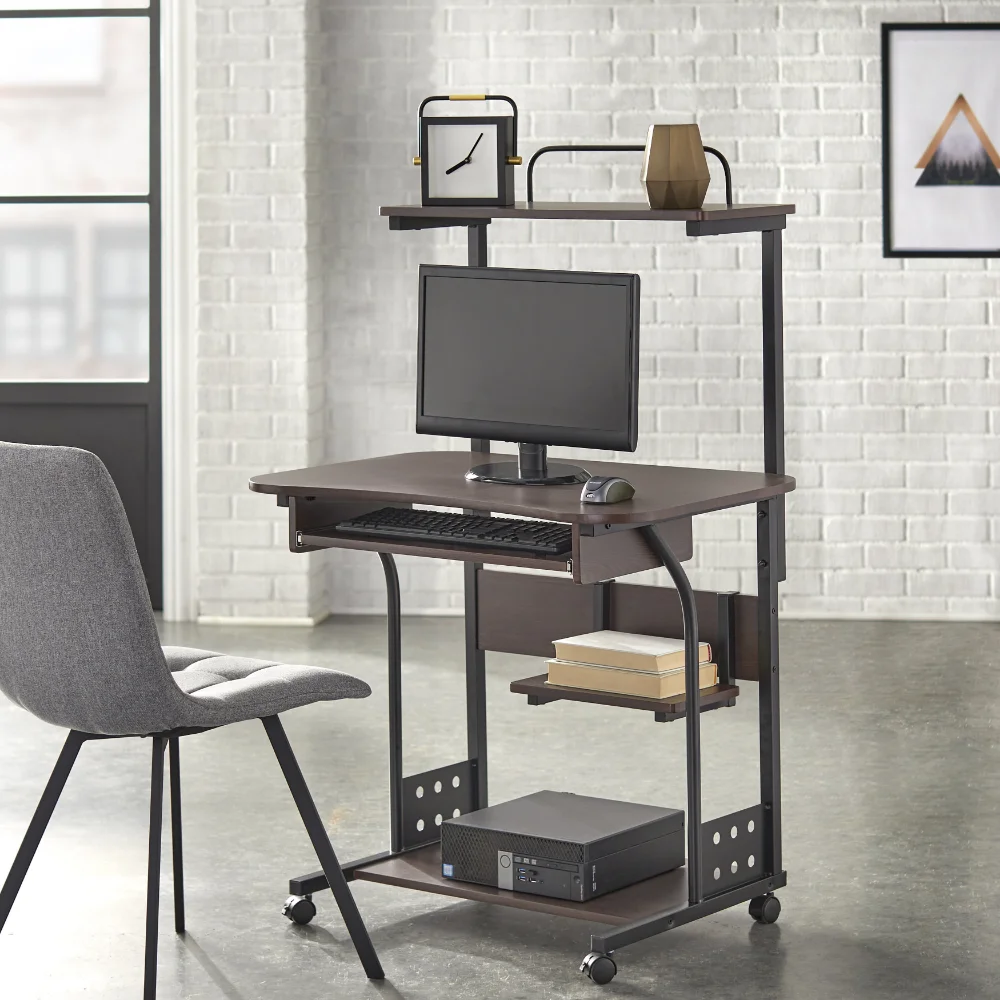 

Mobile Computer Tower with Shelf, Multiple Finishes Office Furniture Computer Desks Computer Table