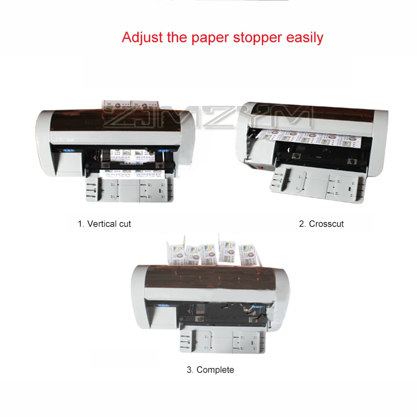 Electric Paper Trimmer Desktop Semi-Automatic Business Name Card Cutter Cutting Machine AC 220V/50HZ SSB-001 90x54mm images - 6