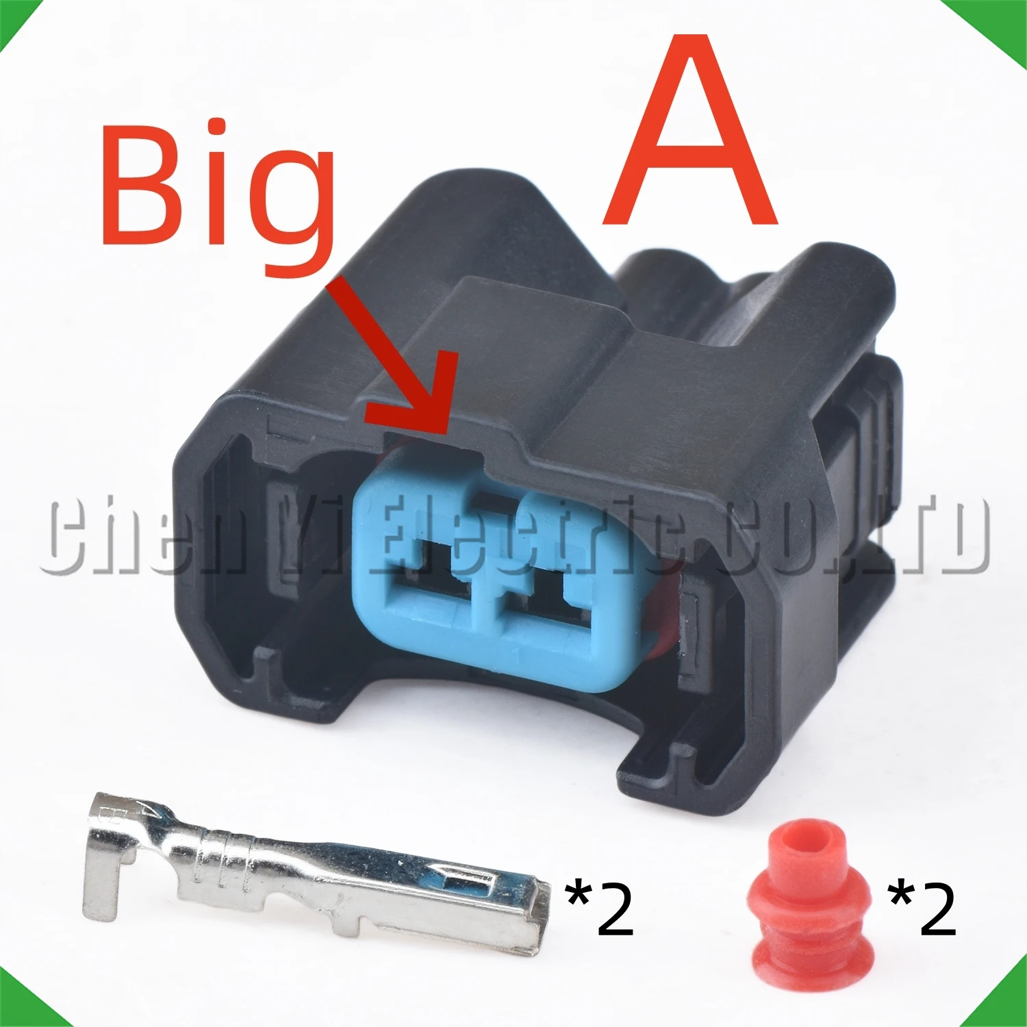 

2-контактный автомобильный водонепроницаемый разъем топливной форсунки NH1 OBD2, разъем жгута проводов 6189-0553 1121700222 AB001 для Honda CRV Civic