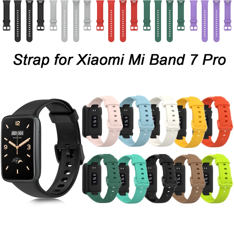 

Ремешок силиконовый для Xiaomi Mi Band 7 Pro, официальный браслет для наручных часов, умные часы для Miband 7 Pro