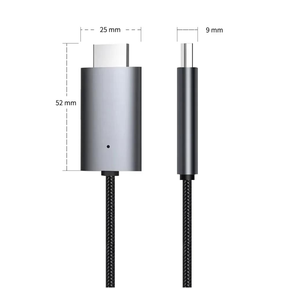 Фото Кабель KEBIDUMEI LD39 Wire HD Type C/Micro USB для HDMI-совместимых устройств, для потоковой передачи видео на ТВ-приставку/донгл для телефонов и планшетов Android №3