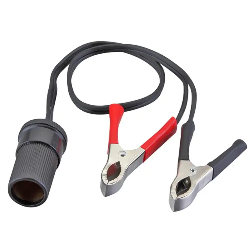 

Car Battery Clip To Cigarette Lighter Battery Clip Car Power Converter Battery Conversion Connection Lead Car Adapter To Plug