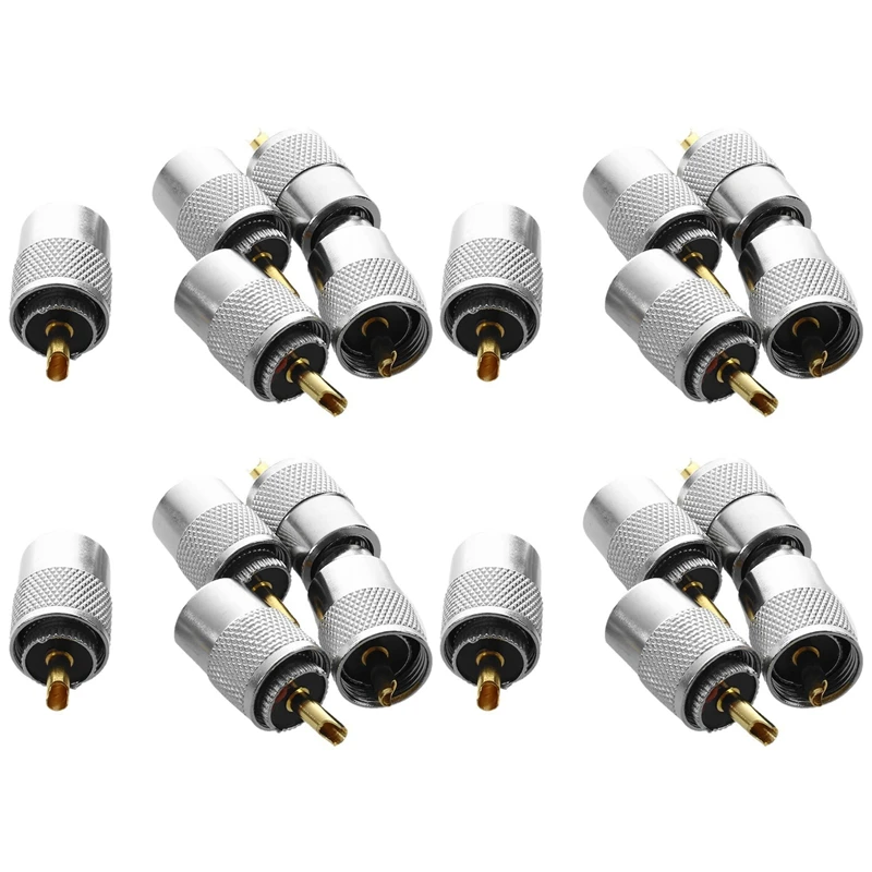 

20 Pcs UHF PL259 Plug Solder Connector For RG8