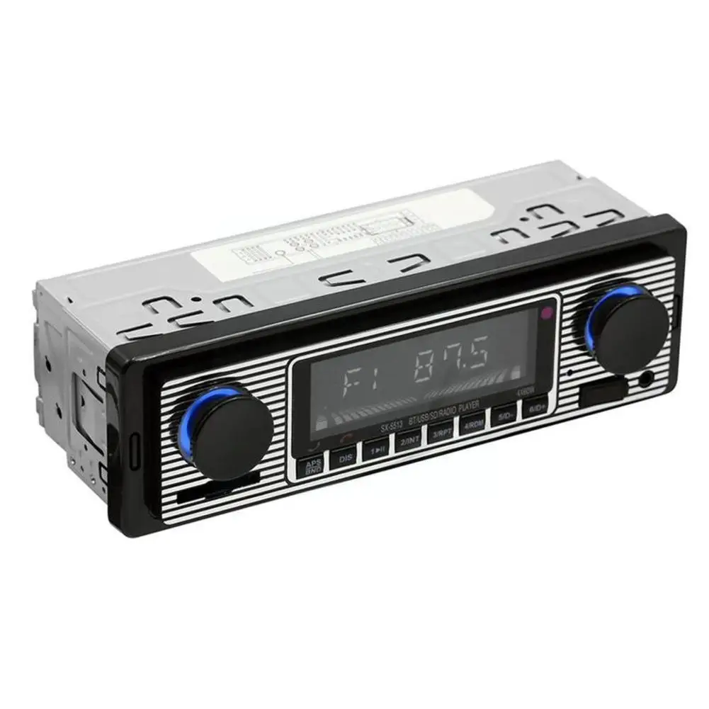 Retro Car Bluetooth Radio Auto Stereo Lossless Music MP3 Player 87.5-108MHz FM Radio Audio Multimedia Handsfree Calling For G3H4