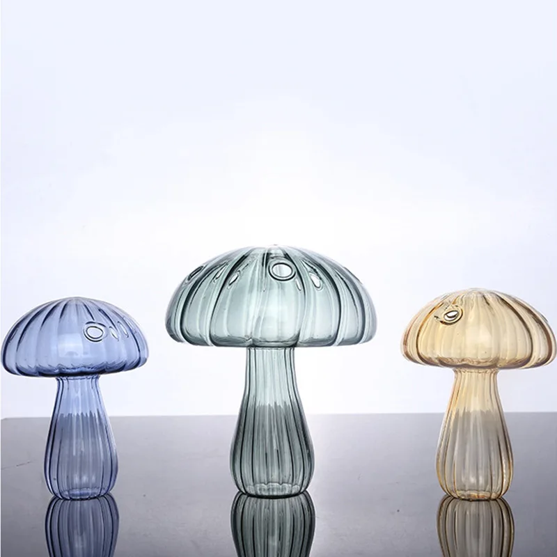 

Бутылка для ароматерапии в виде грибов, стеклянная ваза для гидропоники, креативное нордическое украшение для гостиной, офиса, рабочего стола, украшение для дома