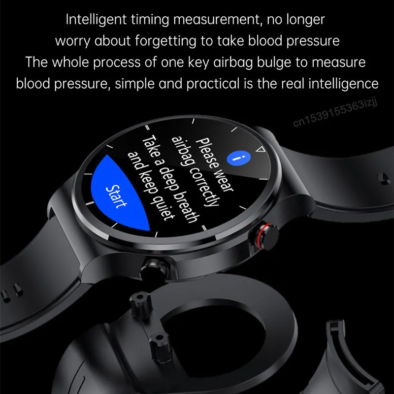 S2 Smart Watch Custom Dial Body Temperature Air Pump Bag Type True Blood Pressure Heart Rate Smartwatch For Men Women