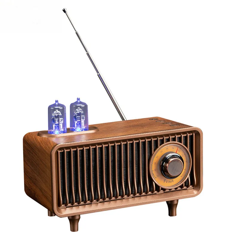 

Деревянный bluetooth-динамик в стиле ретро, сабвуфер, FM-радио, Hi-Fi, высокое качество, Беспроводная портативная bluetooth-Колонка для компьютера