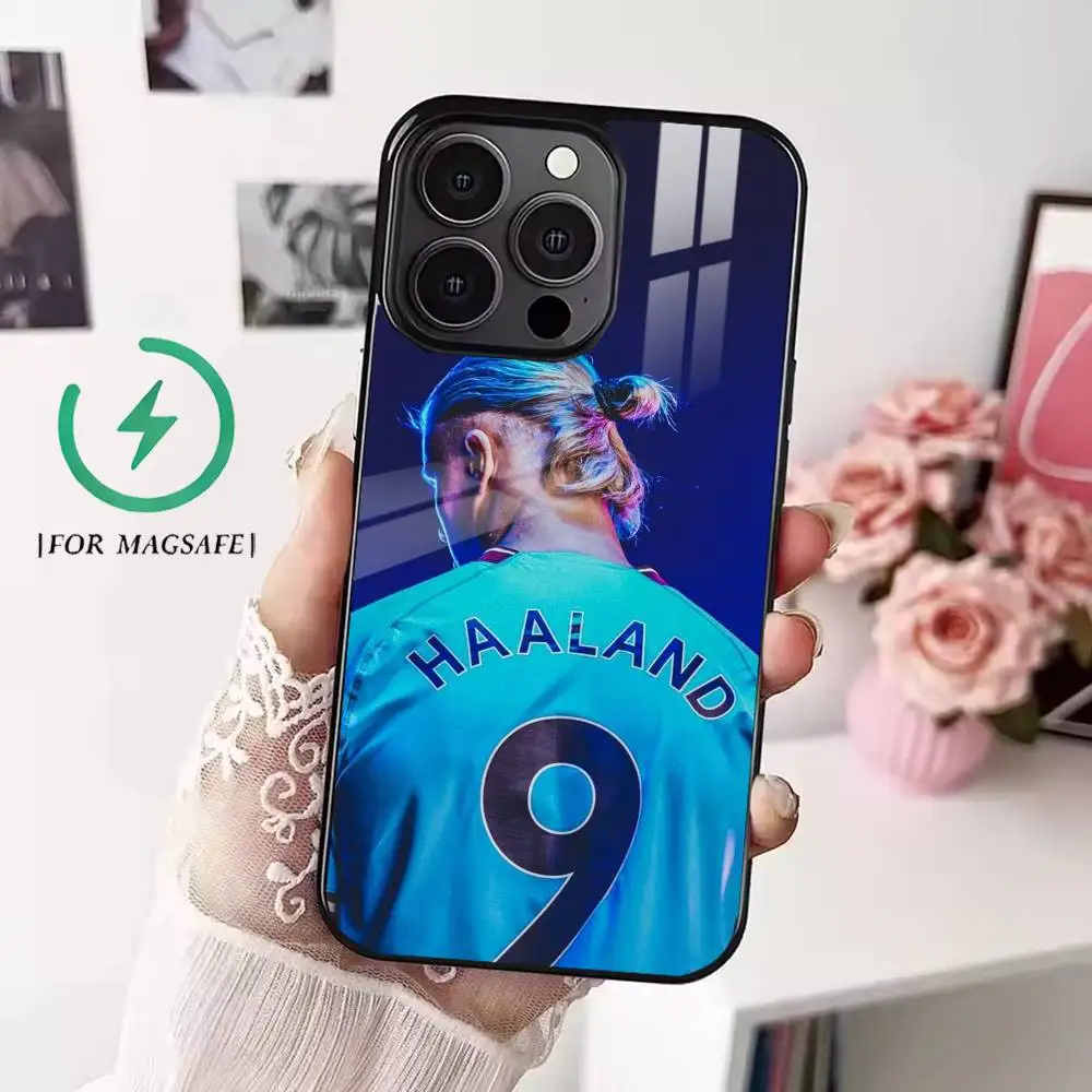 Чехол для телефона 2026 E-Erling H-Haaland Football 9 для iPhone 17, 16, 15, 14, 13, 12, Plus, Pro, Max с магнитной беспроводной зарядкой MagSafe (art.: 3920dc44e9d4e) - 3920dc44e9d4e