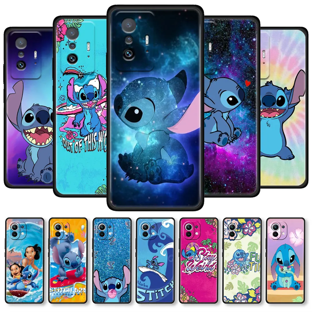 

Lilo Stitch Cartoon Case For Xiaomi Mi 11 Lite 5G NE 11T Pro 12 Note 10 10T 12X 11i 9T 9 Protective Silicone Back Phone Cover