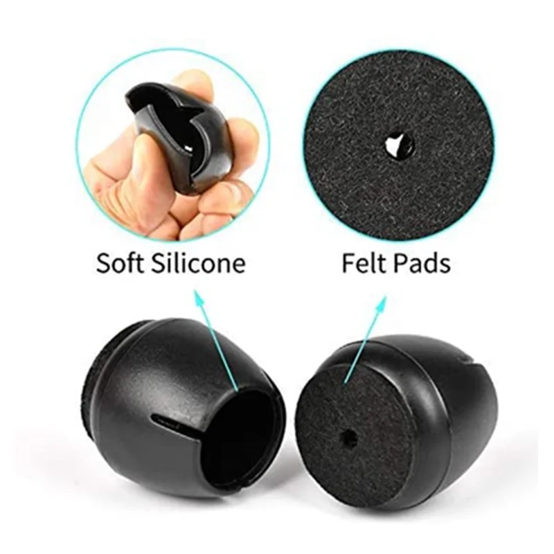 Силиконовые накладки для ножек мебели с фетровыми напольными протекторами