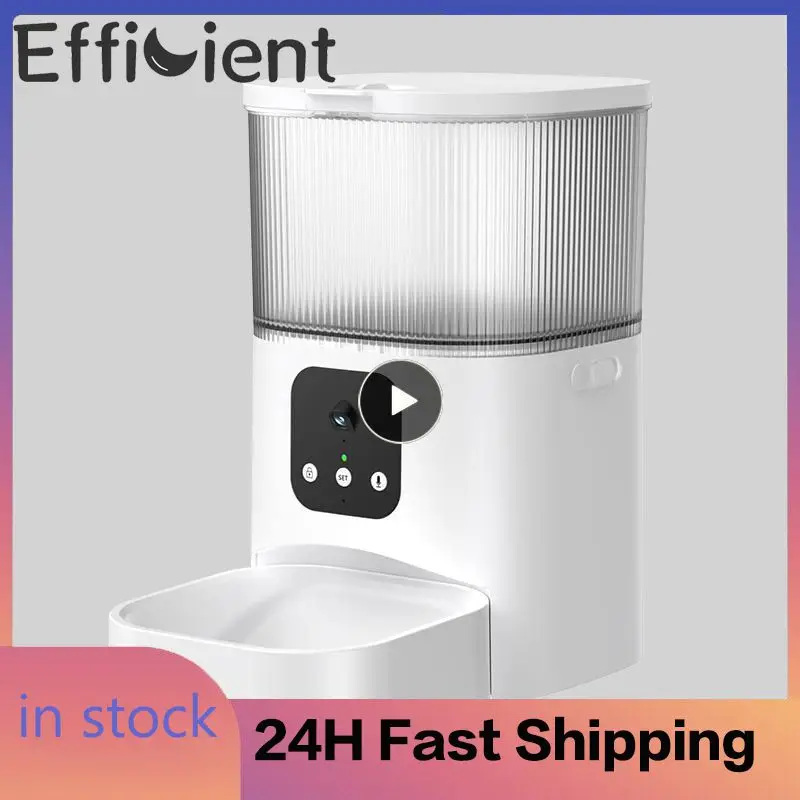

Voice Video Feeding Pet Feeding Quantitative Slow Food Button Voice Timing Automatic Feeder Timing Quantitative Pet Accessories