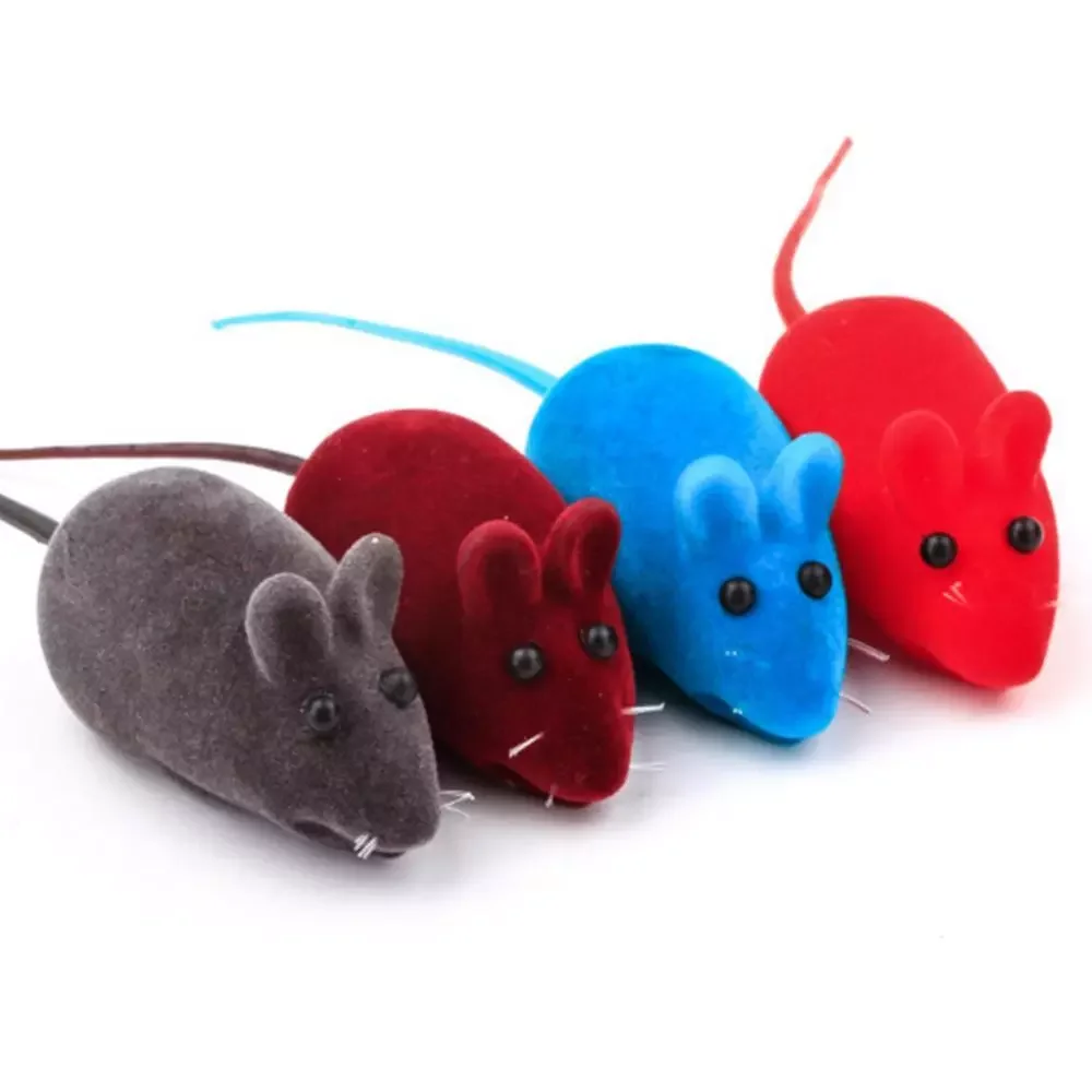 

2023NEW Rabbit Fur False Mouse Pet Toys Mini Funny Playing Toys For Cats Kitten Pet Accessories 1pc