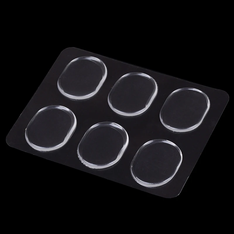 

6Pcs/Set New Transparent Snare Drum Mute Pad Drum Damper Gel Pads Snare Tom Drum Muffler Mute Percussion Instrument Accessories