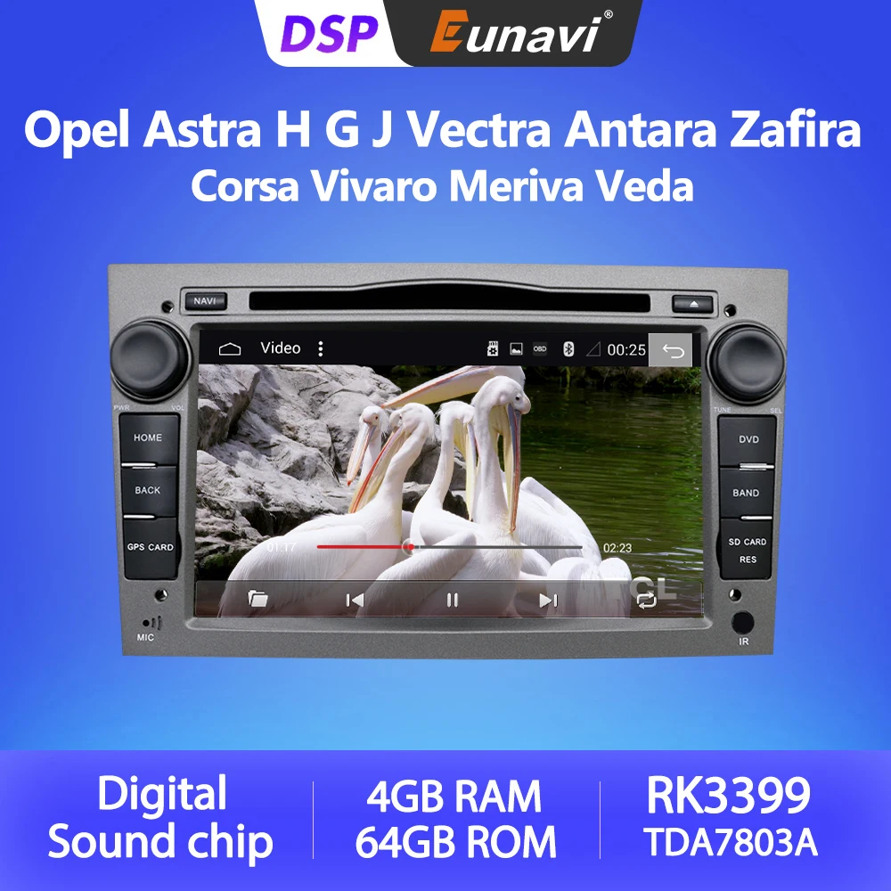 

Eunavi Android 10 Car DVD Stereo GPS Auto Radio Multimedia Player For Opel Astra Vectra Antara Zafira Corsa 4G 64G WIFI Video