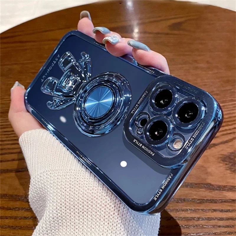 Роскошный силиконовый чехол для iPhone с опорным кольцом подходит моделей 13 12 11 Pro max