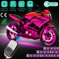 6 in 1 motorcycle under glow light kit rgb music atmosphere light strip led bar modified contour lamp
