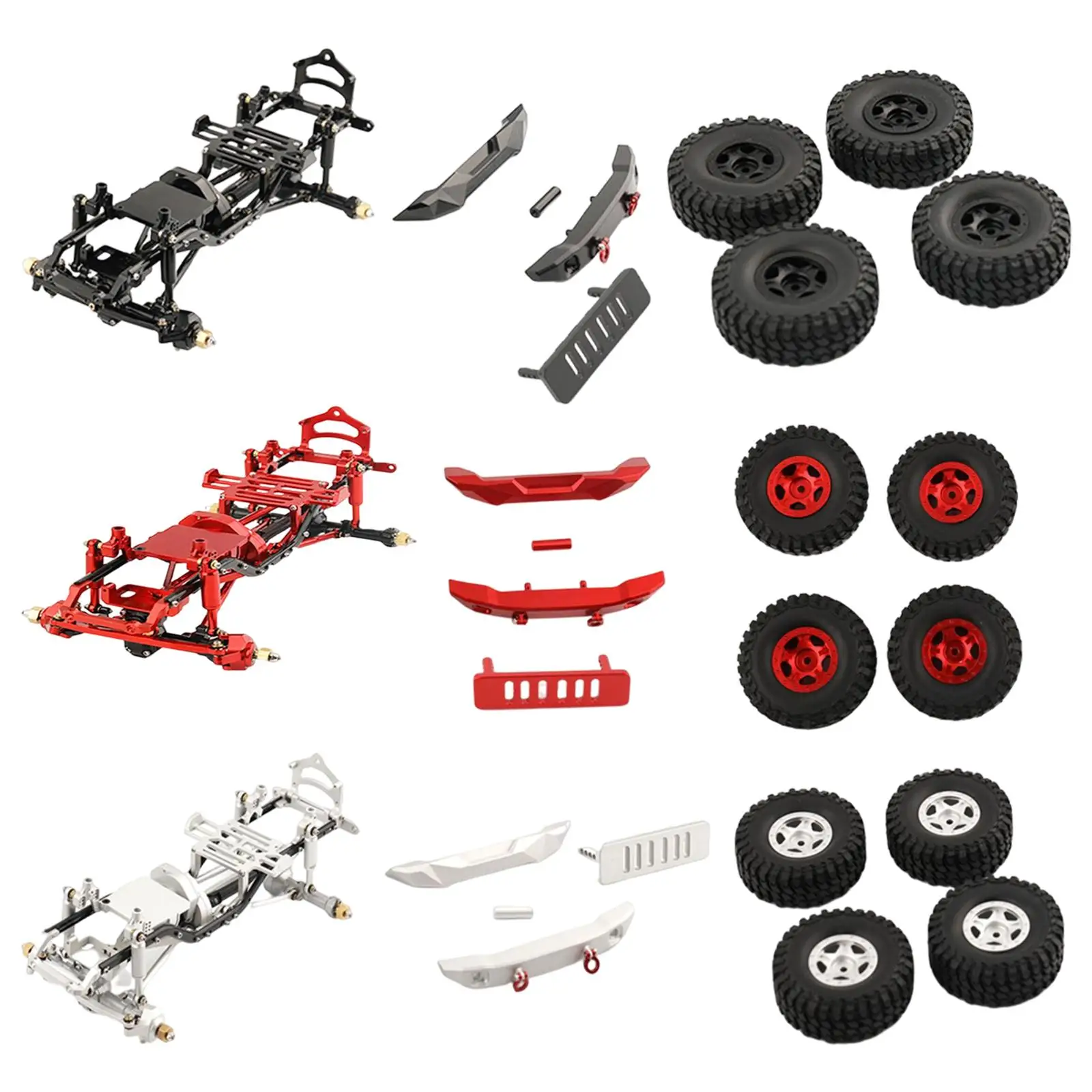 

Alloy RC Frame Chassis Set 1:12 Scale for SCX24 RC Car DIY Modification