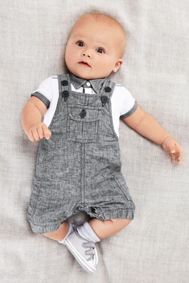 2021 Hot selling baby boy clothes fashion Infant Gentleman style Long sleeve T-shirt+Overalls 2pcs newborn clothing set |