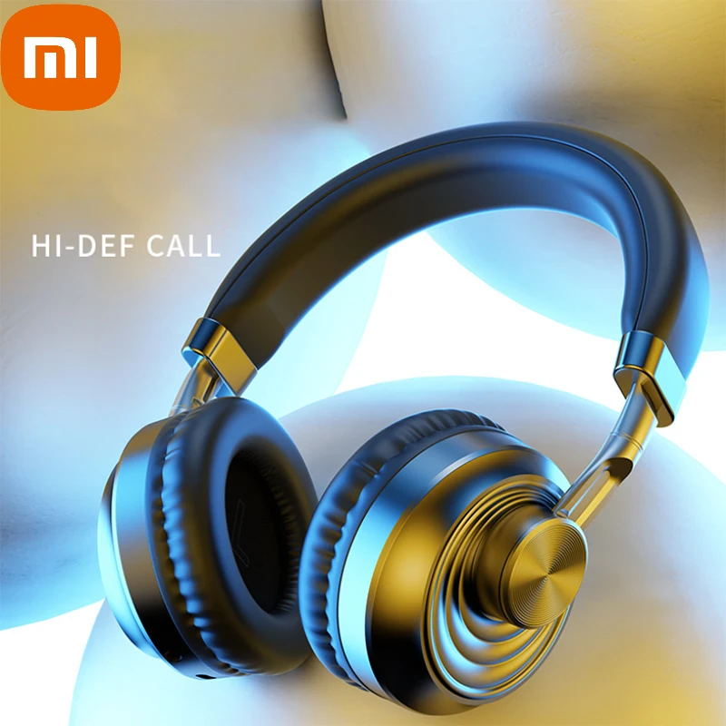 

XIAOMI HIFI Wireless Headphones Bluetooth 5.0 Music Headset Gamer Over Ear Foldable Bass Metal Earphones With Mic