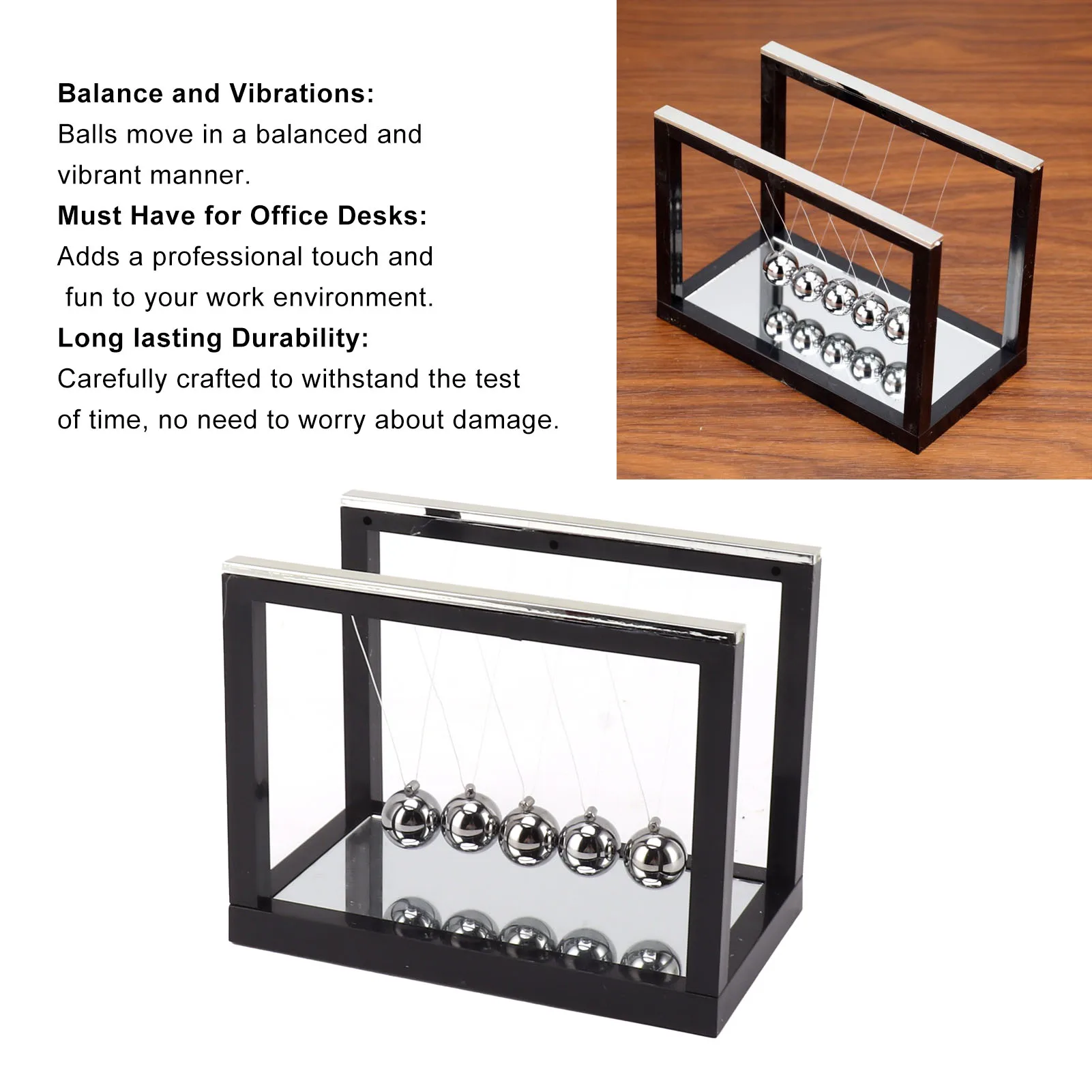 Колыбель Ньютона балансирующие шарики из нержавеющей стали рельефные для снятия